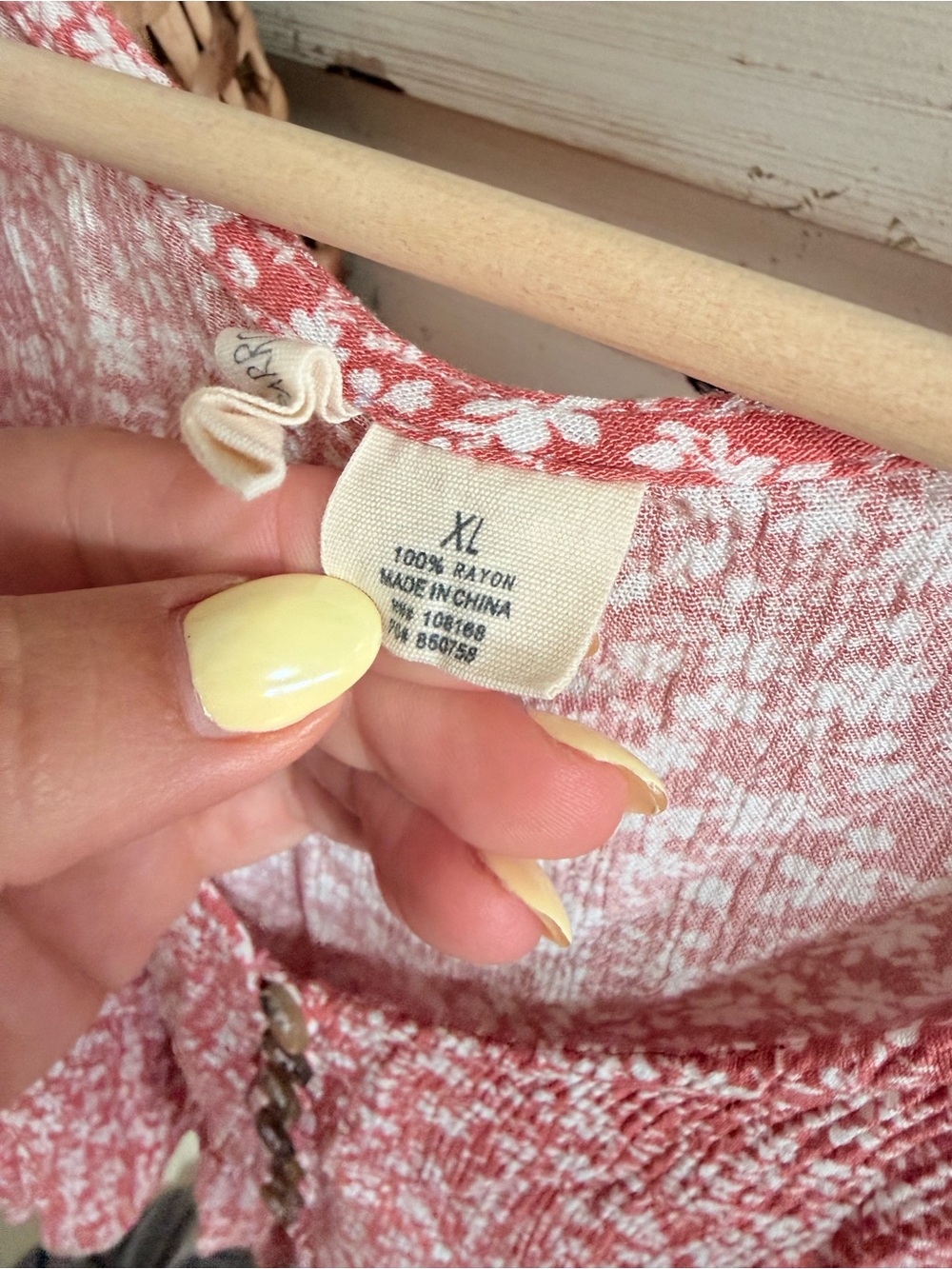 Floral Button-Front Peplum Top - Picture 3 of 4